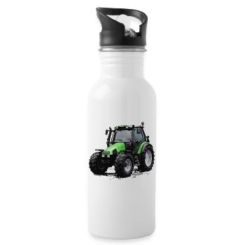 Agrotron 100 - Water bottle with straw - white - Right