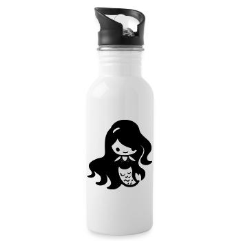 Mermaid - Water bottle with straw - white - Right