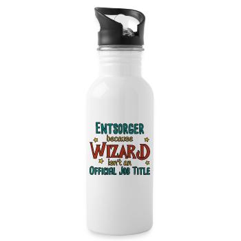 Disposal Wizard - Water bottle with straw - white - Right
