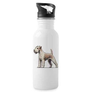 Terrier - Water bottle with straw - white - Right