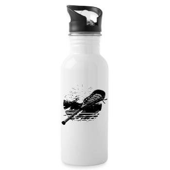 Lacrosse sticks - Water bottle with straw - white - Right