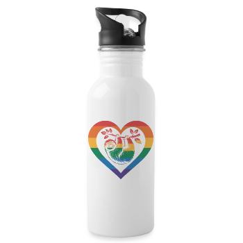 Sloth - Water bottle with straw - white - Right