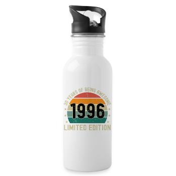 30 ans d’être génial 1996 Édition limitée - Gourde avec paille intégrée - blanc - Droite