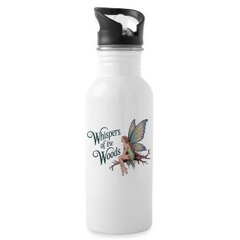 Waldfee – Whispers of the Woods - Trinkflasche mit integriertem Trinkhalm - Weiß - Rechts