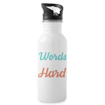Logopäde Logopädie Sprachtherapeut - Trinkflasche mit integriertem Trinkhalm - Weiß - Rechts