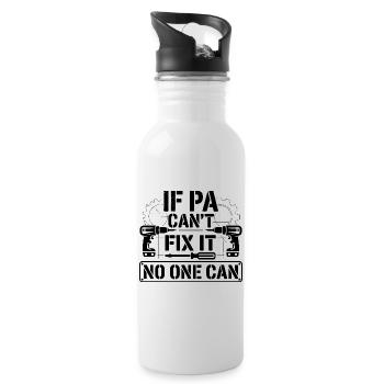 Nocturnal Silence Contour - Water bottle with straw - white - Right