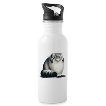 Manul - Water bottle with straw - white - Right