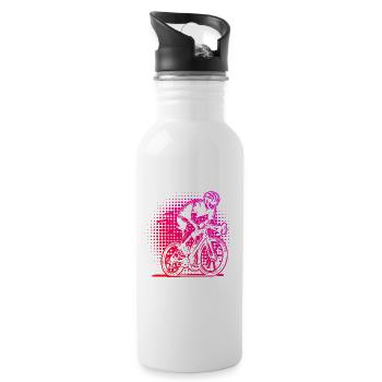 Road Bike Vibes for Road Bike - Water bottle with straw - white - Right