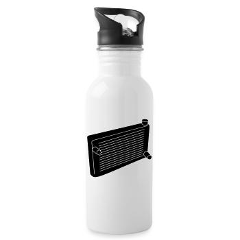 Radiatore_del_motore_m1 - Gourde avec paille intégrée - blanc - Droite