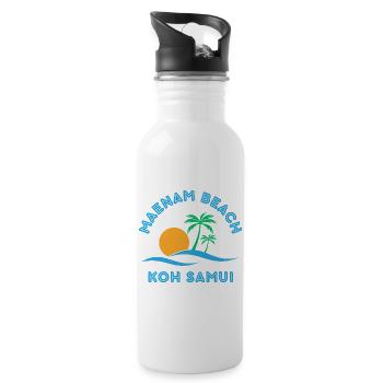 Mae Nam Beach Koh Samui - Water bottle with straw - white - Right