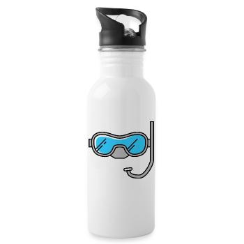 Diving goggles - Water bottle with straw - white - Right