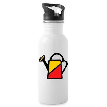 Two-tone watering can tool vegetable gardener - Water bottle with straw - white - Right