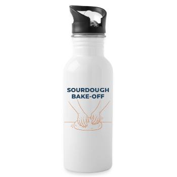 Sourdough Bake Off Bread Baking Baker Bread Making - Water bottle with straw - white - Right