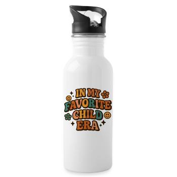 In My Favorite Child Era Daughter Families Humor - Water bottle with straw - white - Right