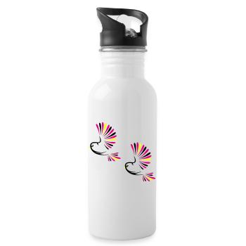 Vogel Bird - Gourde avec paille intégrée - blanc - Droite