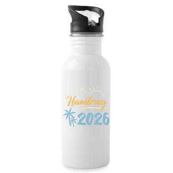 Hamburg 2026 - Water bottle with straw - white - Right