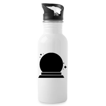 Crystall ball - Water bottle with straw - white - Right