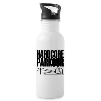 Hardcore Parkour - Gourde avec paille intégrée - blanc - Droite