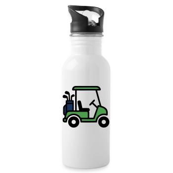 Voiturette de golf Voiture de golf Club de golf Hommes - Gourde avec paille intégrée - blanc - Droite