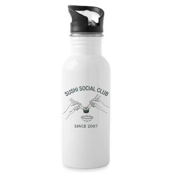 Sushi Social Club Maki Roll Since 2007 Japan Style - Water bottle with straw - white - Right