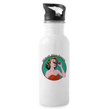 Oh look. More Drama. - Water bottle with straw - white - Right