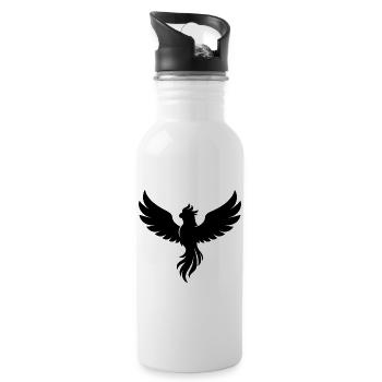 Phoenix - Trinkflasche mit integriertem Trinkhalm - Weiß - Rechts