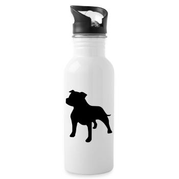 Staffie - Gourde avec paille intégrée - blanc - Droite