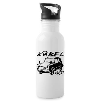  Kübel Trabi Stoffhund - Trinkflasche mit integriertem Trinkhalm - Weiß - Rechts