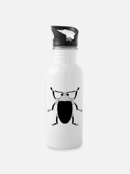 insect - Gourde avec paille intégrée - blanc