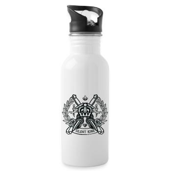 Crown - Trinkflasche mit integriertem Trinkhalm - Weiß - Rechts