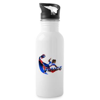 CHEMISE DE FOOTBALL FRANCE - Gourde avec paille intégrée - blanc - Droite