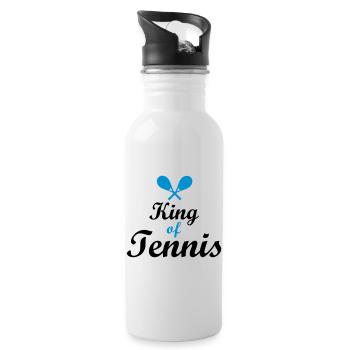 tennis - Gourde avec paille intégrée - blanc - Droite