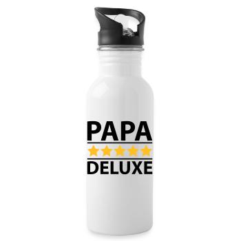 Papa Deluxe - Gourde avec paille intégrée - blanc - Droite