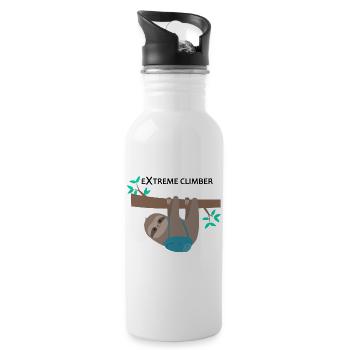 Sloth extreme climber Extreme climber - Water bottle with straw - white - Right