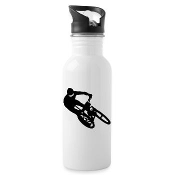 cycling - Water bottle with straw - white - Right