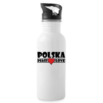 Polska - Poland - Water bottle with straw - white - Right