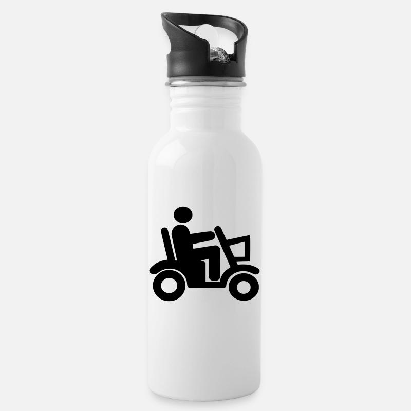 Scooter de mobilité, Fauteuil roulant, Roller, Handicapé # - Gourde avec paille intégrée - blanc
