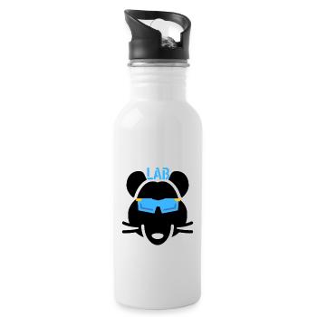 LAB RAT - MEDIZINISCHER LABORTECHNIKER - Trinkflasche mit integriertem Trinkhalm - Weiß - Rechts