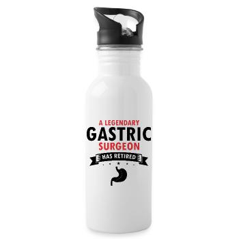Gastric Bypass and Gastric Bypass Operation Design - Water bottle with straw - white - Right