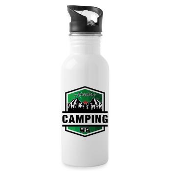 Camping - Water bottle with straw - white - Right