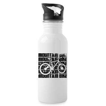 Mountain bike - Water bottle with straw - white - Right