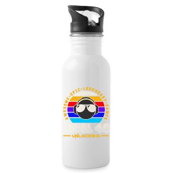 Level 46 - Water bottle with straw - white - Right