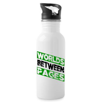 reading habits birthday present idea stress relief - Water bottle with straw - white - Right