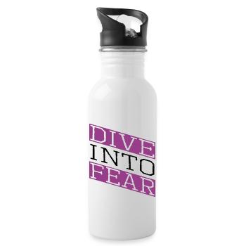 Joke Acts of Courage Bungee Jumping Community - Water bottle with straw - white - Right