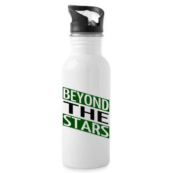 culinary journey funny sayings flavor adventure - Water bottle with straw - white - Right