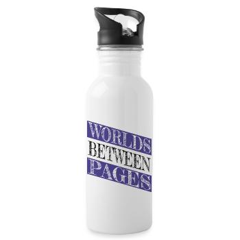 rejuvenation jokes literary genres - Trinkflasche mit integriertem Trinkhalm - Weiß - Rechts