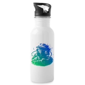 Plongeur Plongeur Plongeur Femme Plongeur Homme - Gourde avec paille intégrée - blanc - Droite