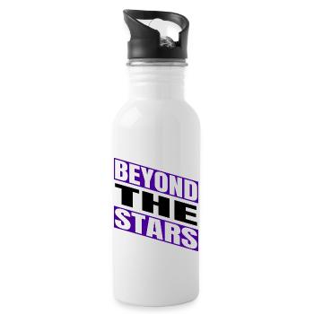 bday birthday present idea exploration quotes - Trinkflasche mit integriertem Trinkhalm - Weiß - Rechts