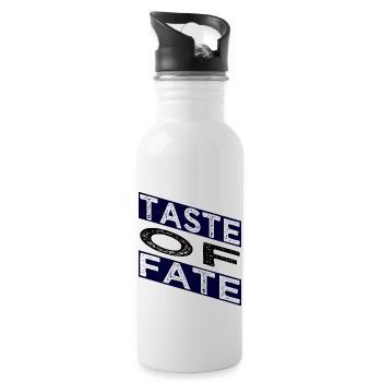 present idea navigating destiny art of cooking - Trinkflasche mit integriertem Trinkhalm - Weiß - Rechts