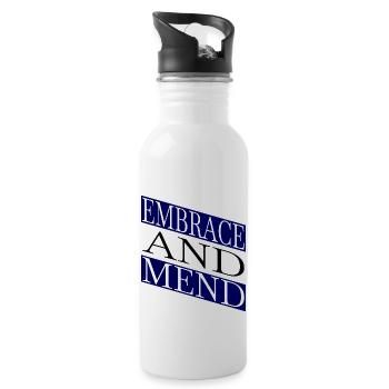 supportive relationships support network present - Water bottle with straw - white - Right